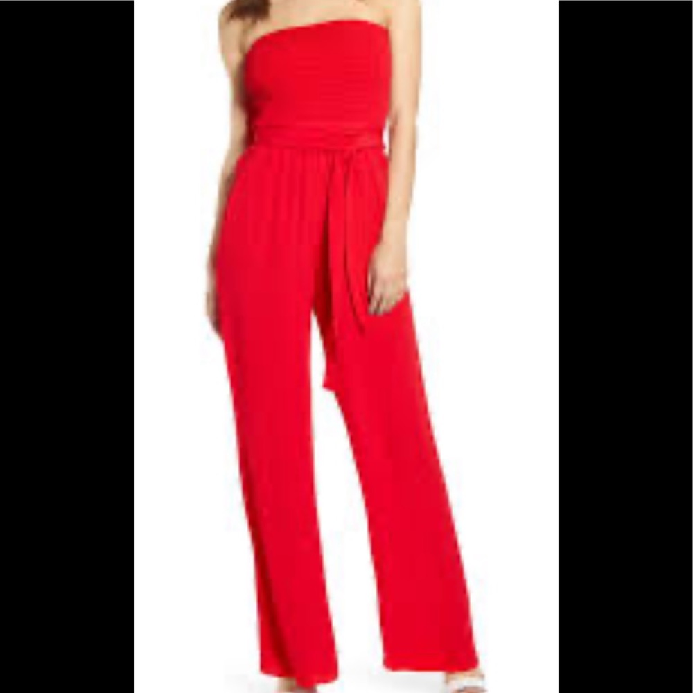 Socialite strapless jumpsuit